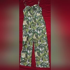 Guess‎ Valerie Printed Tie-Front Jumpsuit Back Zip With Pockets Size XL